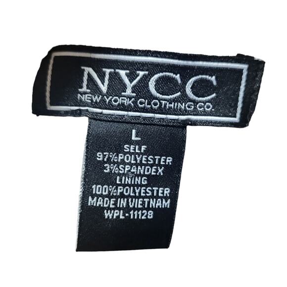 New York Clothing Co floral black and white single button blazer, size large - Picture 4 of 4